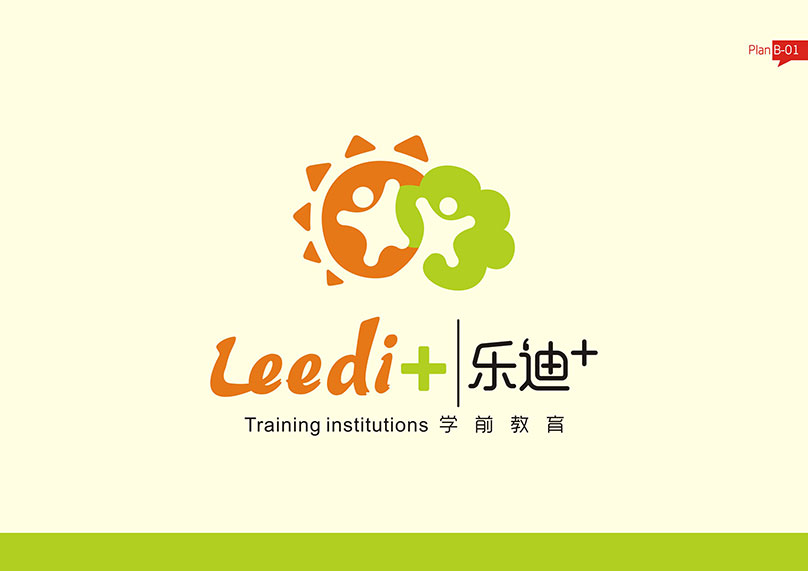 鄭州樂迪⁺學前教育 標志設(shè)計